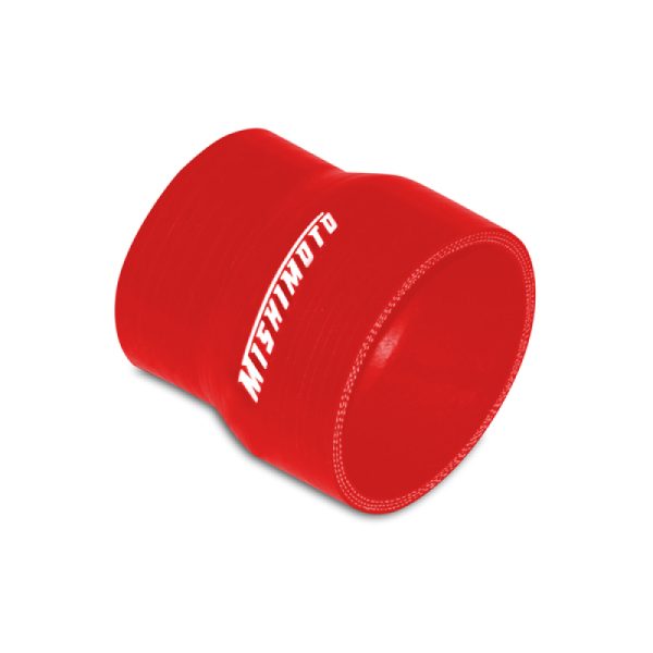 Alternative view of Mishimoto 2.25 to 2.5 Inch Red Transition Coupler