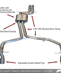 AWE Tuning Audi B8 S5 4.2L Track Edition Exhaust System - Diamond Black Tips