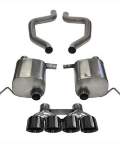 Corsa 2015 Chevy Corvette Z06 2.75in Axle Back Exhaust Black Dual Rear Exit Quad 4.5in Tip (Sport)