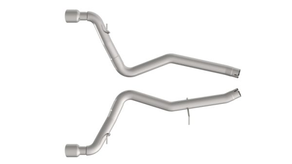 Alternative view of Kooks 2020 Toyota Supra 3in SS Muffler Delete Axle Back Exhaust w/Polished Tips