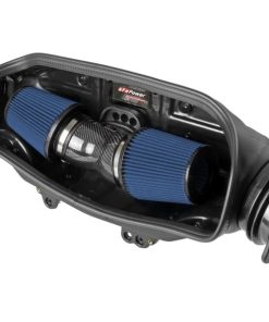 Alternative view of aFe 2020 Chevrolet Corvette C8 Track Series Carbon Fiber Cold Air Intake System With Pro 5R Filters