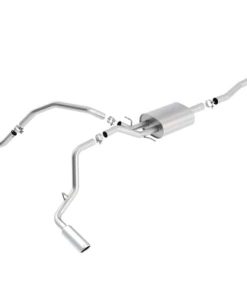 Borla 14 Silv/Sierra C/B Exh S-Type 1500 5.3L V8 AT/MT 2&4WD Ext Cab Split Side Exit