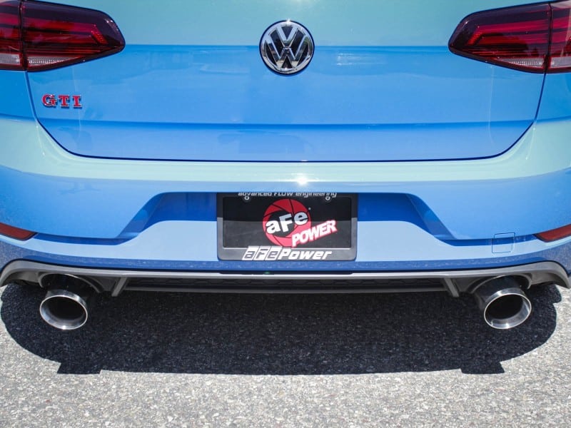 aFe MACHForce XP 3in-2.5in SS Exhaust Cat-Back 18-19 Volkswagen GTI (MK7.5) L4-2.0L (t) - Polished - Image 3