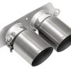 SOUL 14-19 Porsche 991.2 GT3 / GT3 RS Bolt-On Exhaust Tips - 4in Slash Cut Brushed Finish Tips