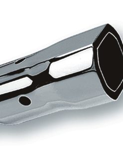 Borla 2.25in Inlet 3.38in x 3.0in Square Angle Cut Phantom x 6.5in Long Universal Exhaust Tips