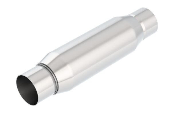 Alternative view of Borla CrateMuffler Resonator Option 2.25in Center/Center 3.5in Round x 10in