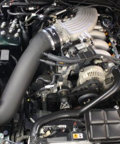 JLT 2001 Ford Mustang Bullitt Black Textured Cold Air Intake Kit w/Red Filter