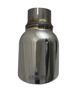 Alternative view of Corsa Single Universal 2.5in Inlet / 4.5in Outlet Polished Pro-Series Tip Kit