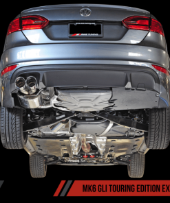 Alternative view of AWE Tuning Mk6 GLI 2.0T - Mk6 Jetta 1.8T Touring Edition Exhaust - Polished Silver Tips