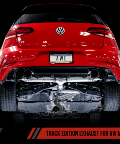 Alternative view of AWE Tuning MK7.5 Golf R Track Edition Exhaust w/Diamond Black Tips 102mm