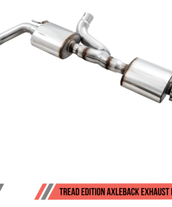 Alternative view of AWE Tuning 07-18 Jeep Wrangler JK/JKU 3.6L Tread Edition Axle-Back Dual Exhaust - Diamond Black Tips