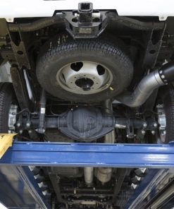 Alternative view of aFe LARGE BORE HD 4in 409-SS DPF-Back Exhaust w/Black Tip 2017 GM Duramax V8-6.6L (td) L5P