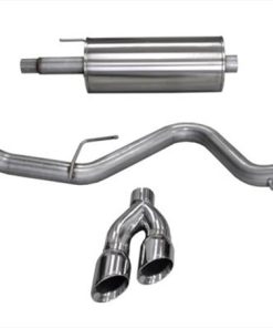 Corsa 2015 Ford F-150 5.0L V8 (Super Crew Cab) Polished Sport Single Side Dual 4in Tips CB Exhaust