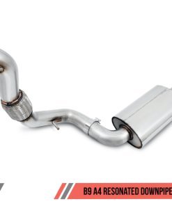 Alternative view of AWE Tuning Audi B9 A4 SwitchPath Exhaust Dual Outlet - Chrome Silver Tips (Includes DP and Remote)