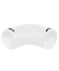 Alternative view of Mishimoto 2.5in. 90-Degree Coupler White
