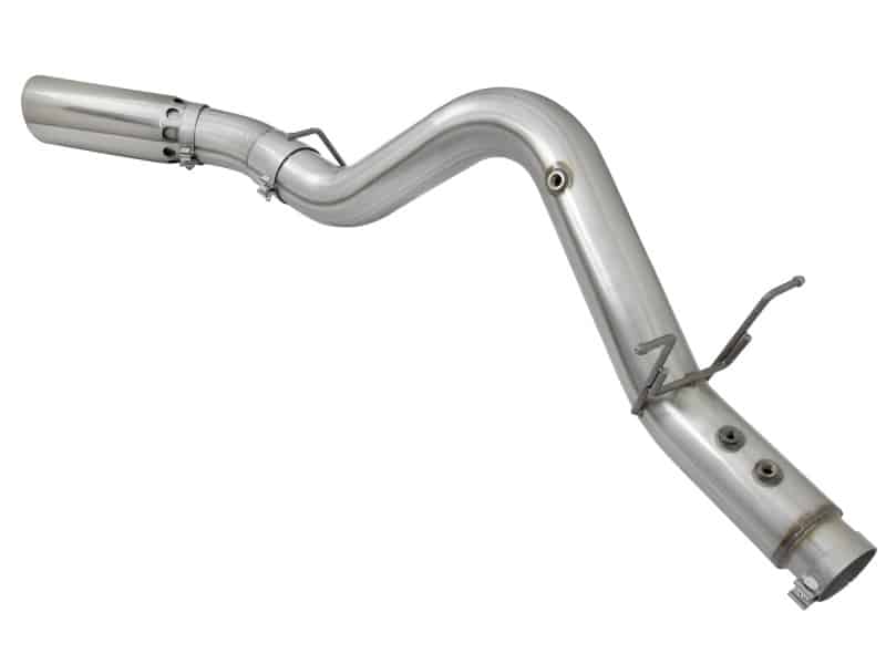aFe ATLAS 5in DPF-Back Aluminized Steel Exhaust System w/Polished Tips 2017 GM Duramax 6.6L (td) L5P - Image 3