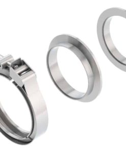 Borla Universal 3in Stainless Steel 3pc V-Band Clamp w/ Male and Female Flanges