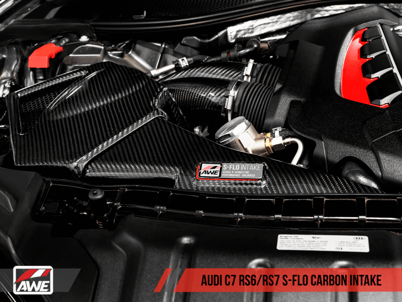 AWE Tuning Audi C7 RS6 / RS7 4.0T S-FLO Carbon Intake V2 - Image 14