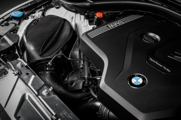 Alternative view of Eventuri BMW G20 B48 Black Carbon Intake System - Post 2018 November