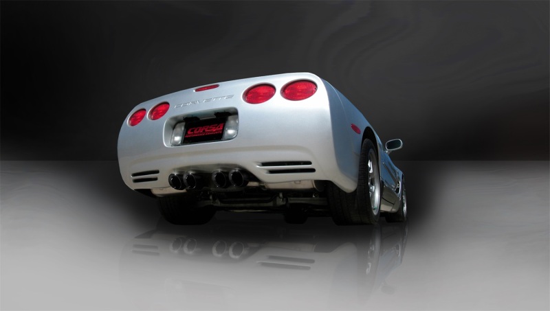 Corsa 97-04 Chevrolet Corvette C5 Z06 5.7L V8 Black Sport Axle-Back Exhaust - Image 5