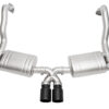 SOUL 13-16 Porsche 981 Cayman / Boxster Valved Exhaust - Straight Cut Satin Black Tips