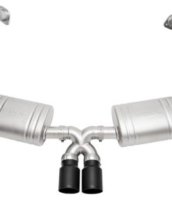 SOUL 15-16 Porsche 981 GT4 / Spyder Valved Exhaust - Straight Cut Satin Black Tips