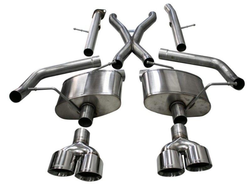 Corsa 18-20 Jeep Grand Cherokee TrackHawk 6.2L Xtreme Cat-Back Dual Rear Exit w/4.5in Polished Tips - Image 5