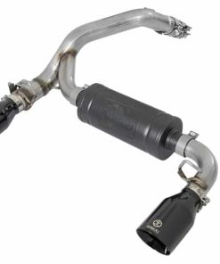 aFe Takeda 3in 304 SS Axle-Back Exhaust System w/ Black Tip 16-18 Ford Focus RS 2.3L (t)