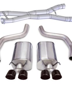 Corsa 06-13 Chevrolet Corvette C6 Z06 7.0L V8 Black Sport Cat-Back Exhaust