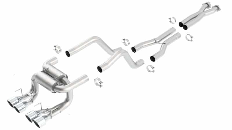 Borla 06-11 Chevrolet Corvette ZR1/Z06 6.2/7.0L 8cyl ATAK SS Catback Exhaust - Image 2