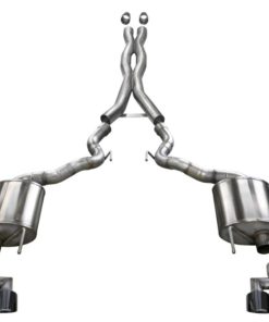 Alternative view of Corsa 18-20 Ford Mustang GT Convertible w/o Active Valves Xtreme Cat-Back w/ Black PVD 4in Tips