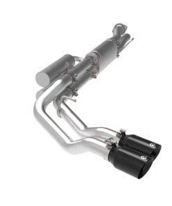 aFe Rebel Series 3in 409 SS Cat-Back Exhaust w/ Black Tips 17-20 Ford F-250/F350 V8 6.2L/7.3L