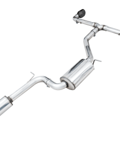 Alternative view of AWE 2022 VW GTI MK8 Touring Edition Exhaust - Diamond Black Tips