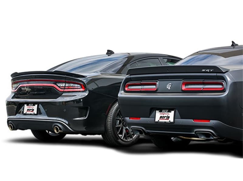 Borla 15-16 Dodge Challenger Hellcat 6.2L V8 ATAK w/ Valve Simulator CB Exhaust Factory Valance - Image 4