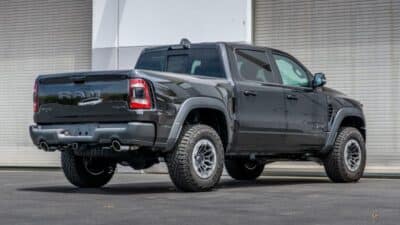 Alternative view of Borla 21-22 Dodge RAM 1500 TRX 6.2L V8 4WD CCSB 5in. Chrome-Plated Optional Tips - 304SS