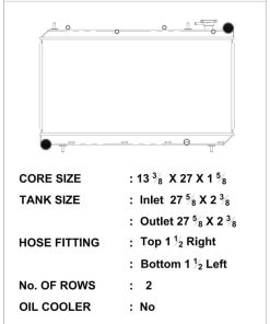 CSF 93-98 Subaru Impreza Radiator