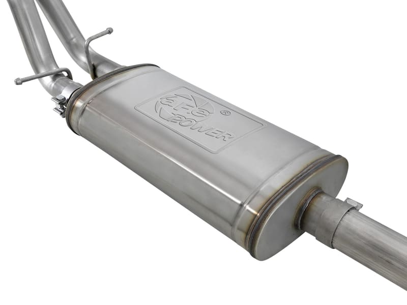 aFe Gemini XV 3in 304 SS Cat-Back Exhaust w/ Cutout 19-21 GM Silverado/Sierra 1500 V8- w/ Black Tips - Image 4