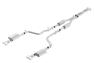 Alternative view of Borla 09-14 Dodge Challenger R/T 5.7L RWD 2Dr. 2.5in. ATAK CB Exhaust - Dual Split Rear Exit