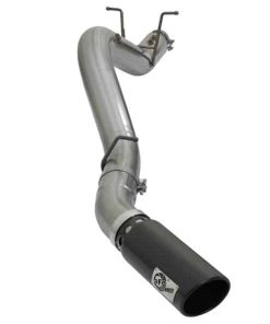 aFe LARGE BORE HD 4in 409-SS DPF-Back Exhaust w/Black Tip 2017 GM Duramax V8-6.6L (td) L5P