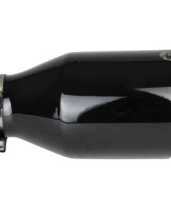 Alternative view of aFe MACH Force-Xp 409 SS Clamp-On Exhaust Tip 2.5in. Inlet / 4.5in. Outlet / 9in. L - Black