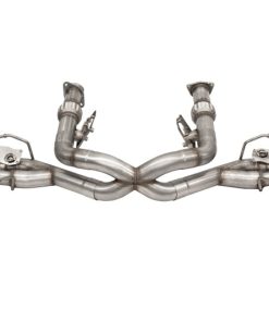 Corsa 20-22 Corvette C8 3in Valved Cat-Back 4.5in Pol Quad Tips - Fits Factory NPP Exhaust