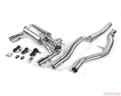 Alternative view of VR Performance BMW M235i F22 Valvetronic 304 Stainless Exhaust System