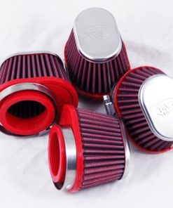 BMC Single Air Universal Conical Filter w/Carbon Top - 80mm Inlet / 140mm H