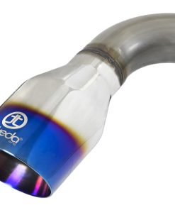 Alternative view of aFe Takeda 3-2.5in 304SS Axle-Back Exh Sys w/Blue Flame Tip 2018 Hyundai Elantra GT Sport I4-1.6L(t)