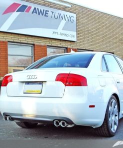 AWE Tuning Audi B7 A4 3.2L Touring Edition Quad Tip Exhaust - Diamond Black Tips