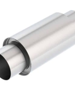 Borla 3 -1/2in In/Out x 5in Round x 8in Long XR-1 Sportsman Shorty Racing Muffler