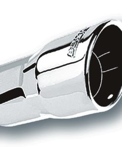 Borla 3in Inlet 4.25in Round Rolled Angle Cut x 4in Long Universal Exhaust Tips