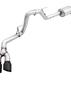 AWE Tuning 2015+ Ford F-150 0FG Single Exit Performance Exhaust System w/4.5in Diamond Black Tips