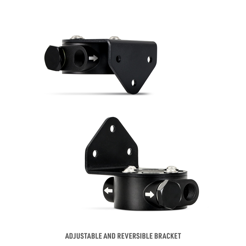 Mishimoto M22 x 1.5 - Remote Oil Filter Mount - Black - Image 2