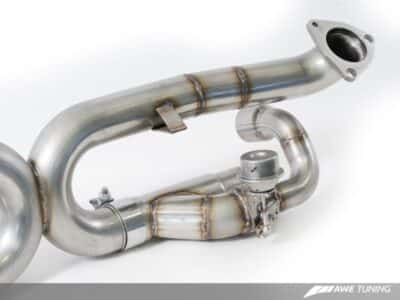 Alternative view of AWE Tuning Porsche 991 SwitchPath Exhaust for Non-PSE Cars Diamond Black Tips